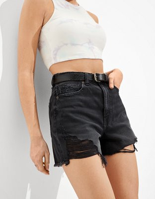 AE Highest Waist Denim Mom Shorts | American Eagle Outfitters (US & CA)