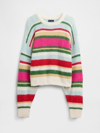 Fuzzy Oversized Crewneck Sweater | Gap (US)