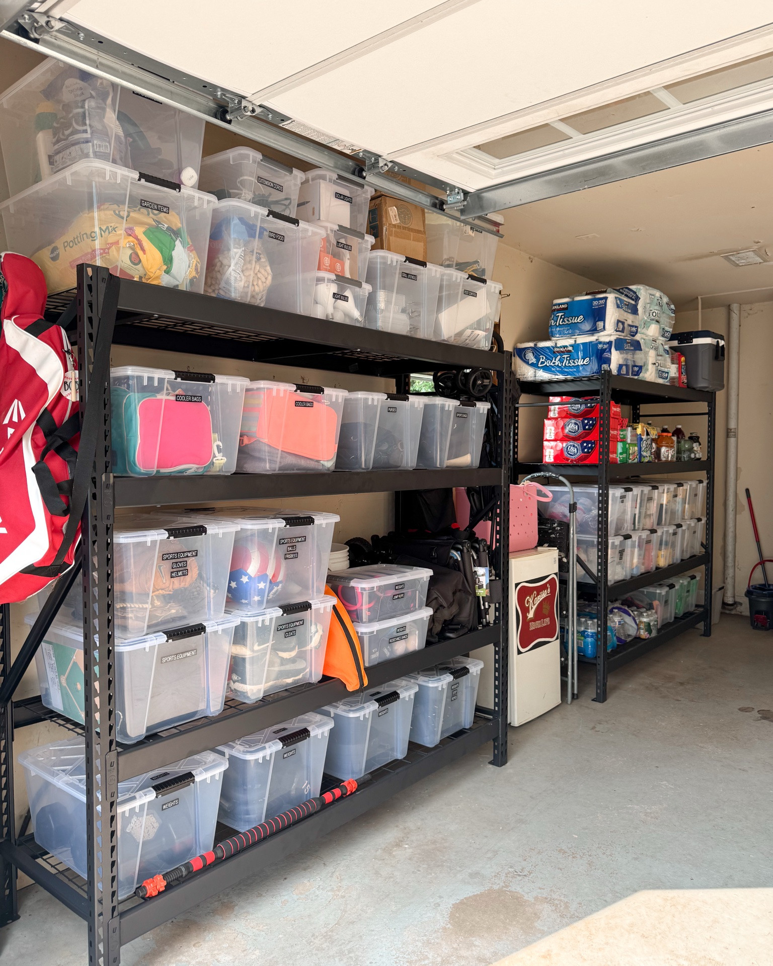 The clear bins we can't organize a garage without!! 🌟Mostly 32-40 qt but bigger and smaller versions also work when necessary!!

#LTKOver40 #LTKHome