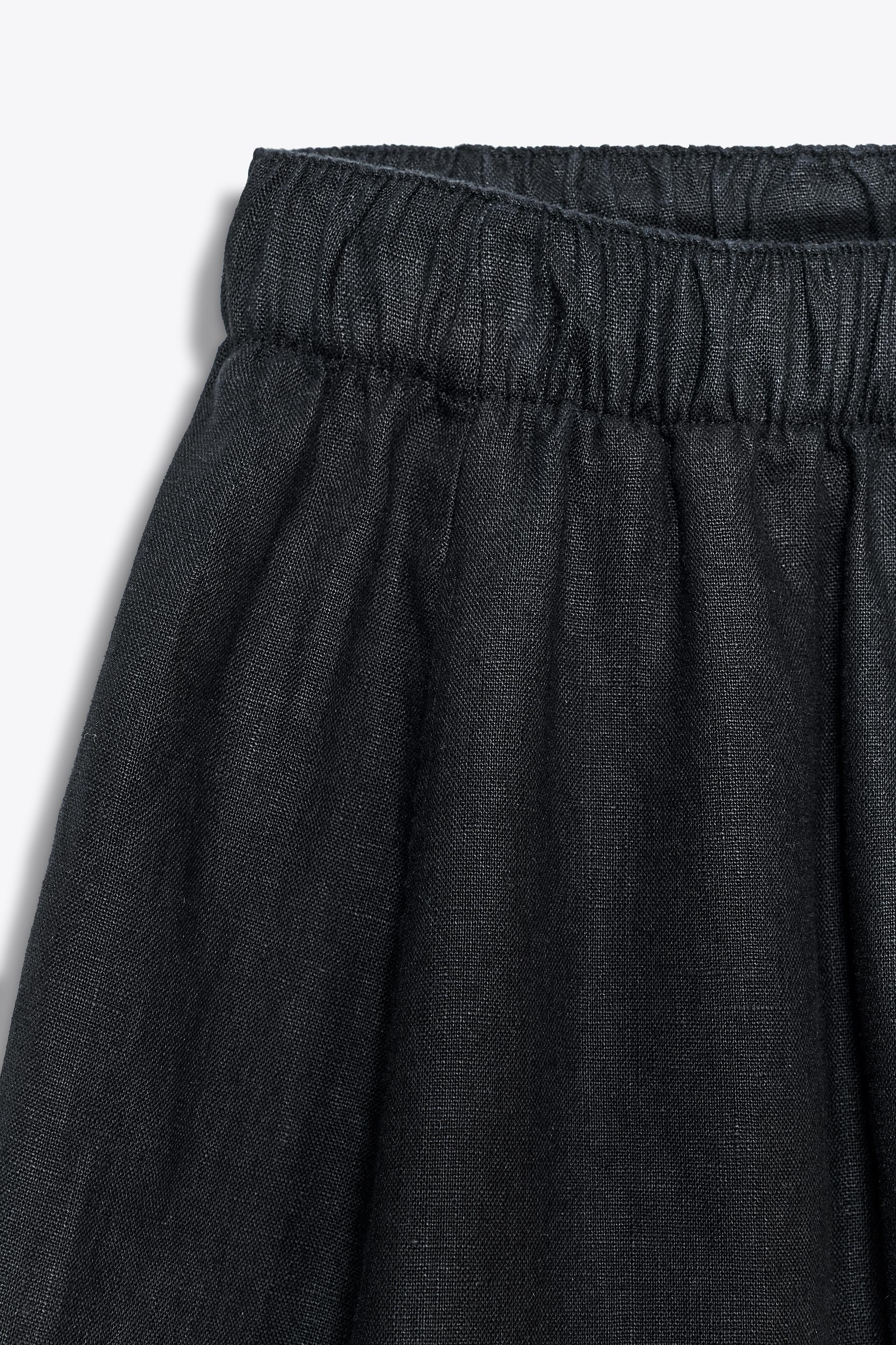 ZW COLLECTION LINEN VOLUME TROUSERS | Zara UK