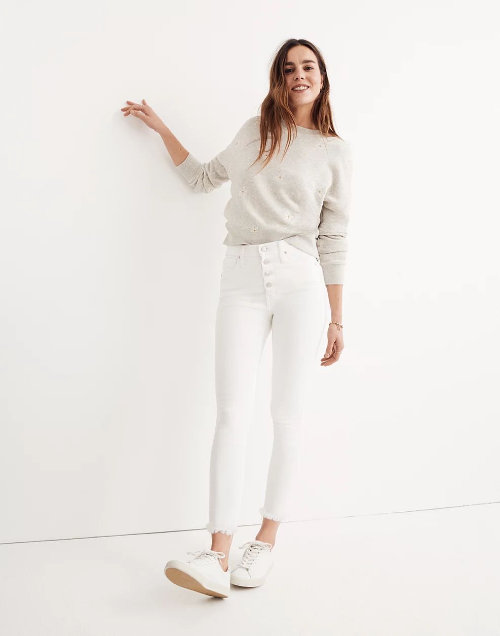 10" High-Rise Skinny Crop Jeans: Button-Front Edition | Madewell