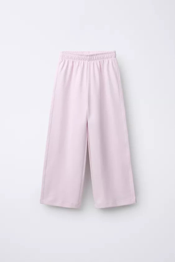 INTERLOCK WIDE LEG PANTS | Zara US