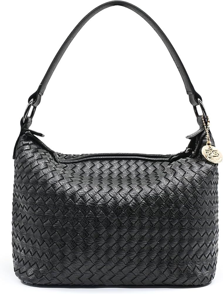PS PETITE SIMONE Della Woven Shoulder Bag for Women, Woven Leather Handbag Crossbody Bag Purse fo... | Amazon (US)