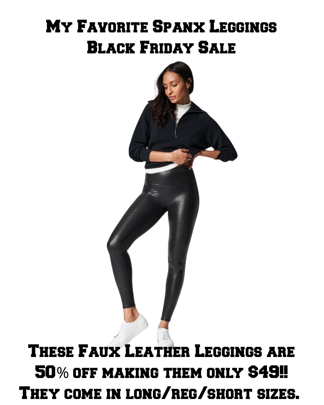 Love love love these Spanx Faux leather leggings! They suck you in at all the right places! Comes in long/ regular/ and short sizes too! 
I have a size small/short 

Grab them before they’re gone! 

Spanx, Black Friday 

#LTKHoliday #LTKSaleAlert #LTKCyberWeek
