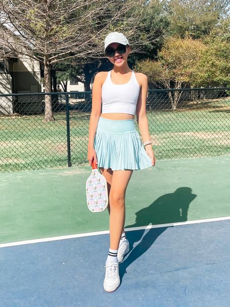 Tank (small), skirt (small), pickleball outfit, activewear, athleisure, activewear fashion, Amazon activewear, exercise outfit 

#LTKFitness #LTKStyleTip #LTKFindsUnder50