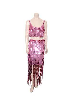 JONATHAN SIMKHAI Ronette Sequin Crop and Lucee Sequin Midi Skirt Set (SIZE 10) | eBay CA