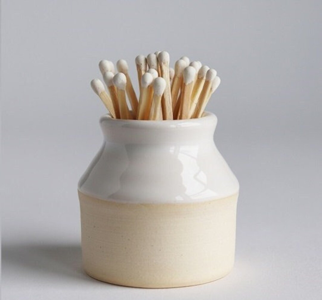Match Striker and Matches: Two Toned White and Cream 2.25 X 2.5 - Etsy | Etsy (US)
