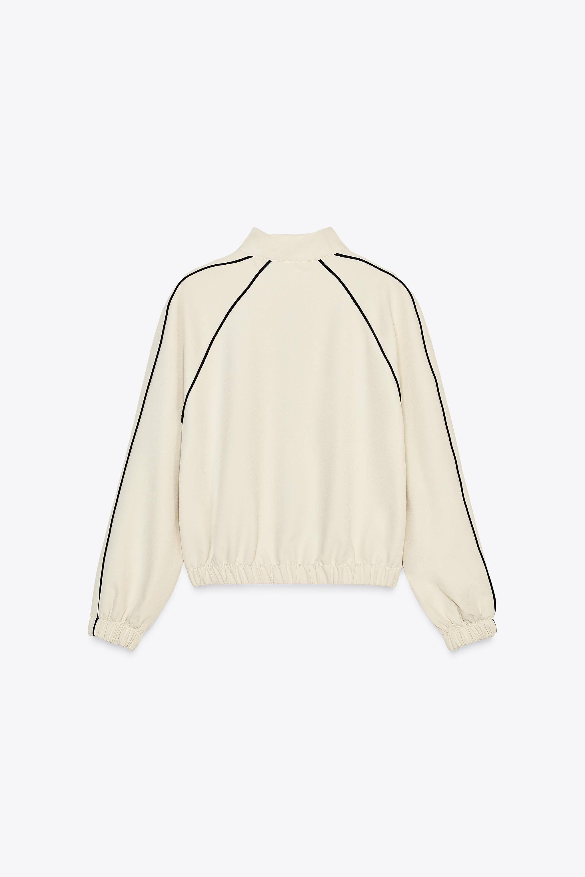 BOMBER JACKET WITH CONTRAST TRIM | Zara UK