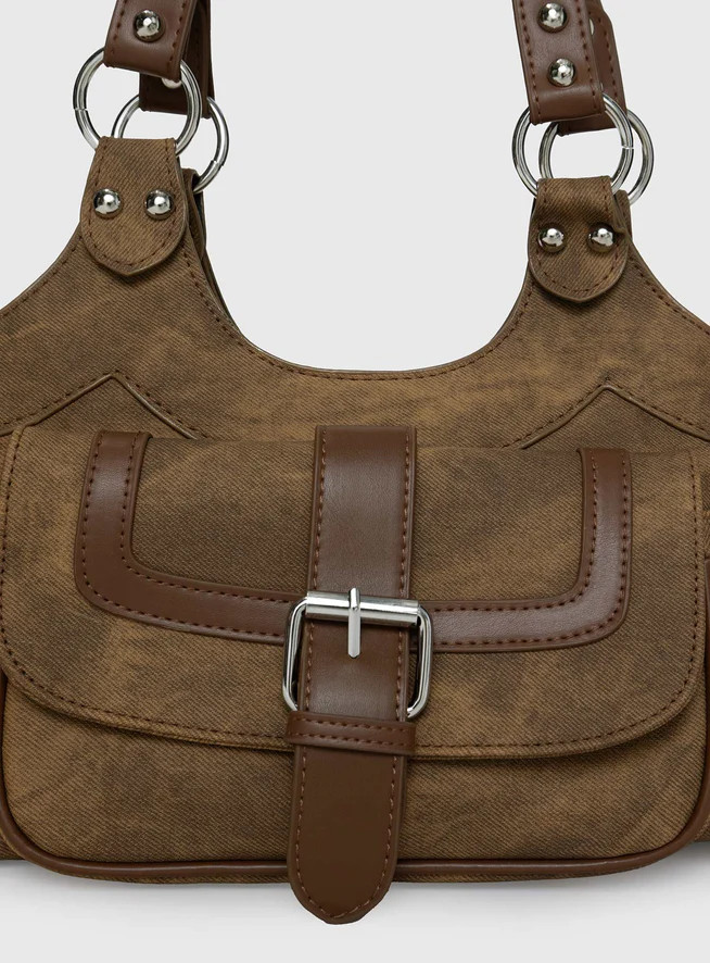 Airlea Shoulder Bag Brown | Princess Polly US