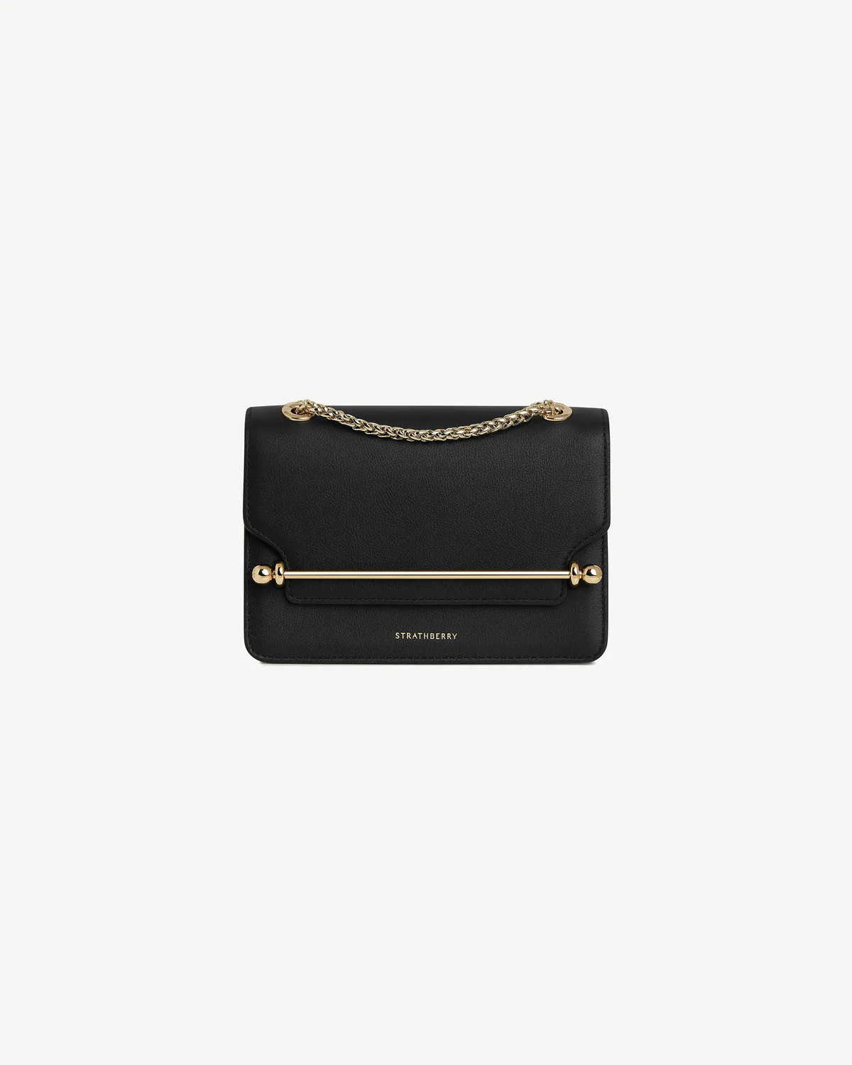 Strathberry - East/West Mini - Crossbody Leather Mini Handbag - Black | Strathberry
