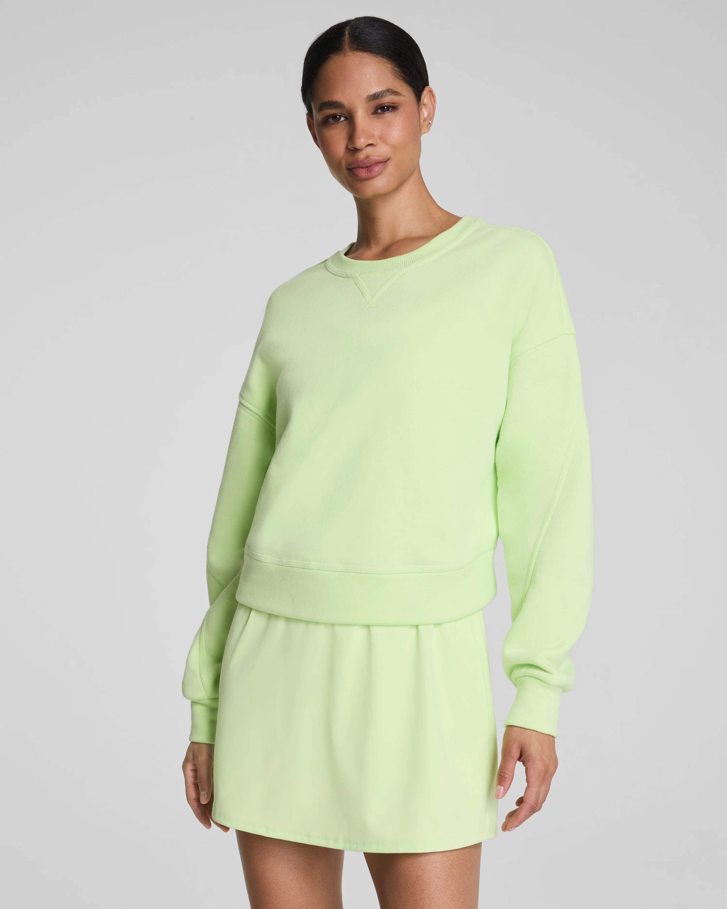 SPANX® BoostUp Cotton Fleece Crewneck | Cozy Comfort | Spanx