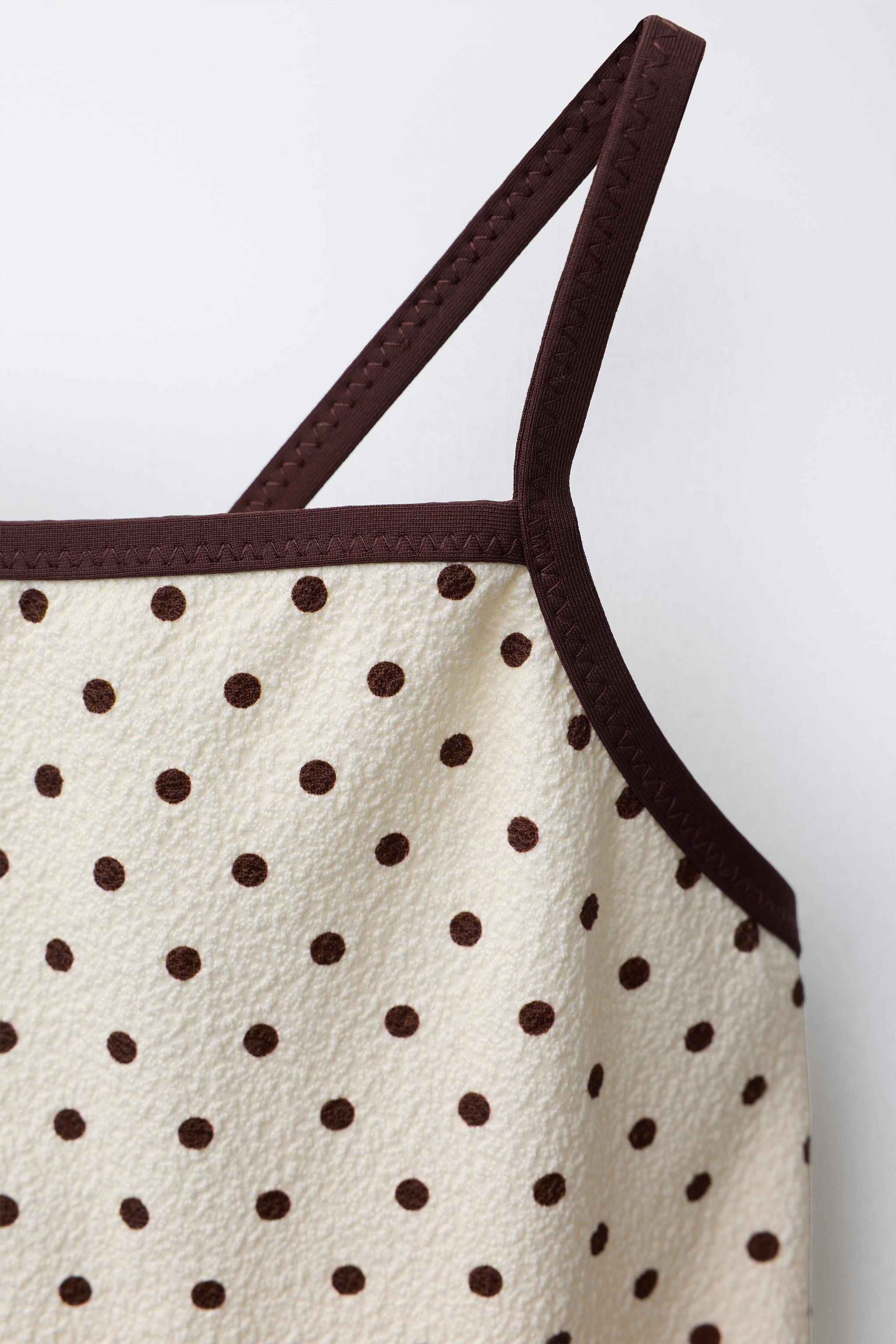 2-6 YEARS/ TEXTURED POLKA DOT SWIMSUIT | Zara US