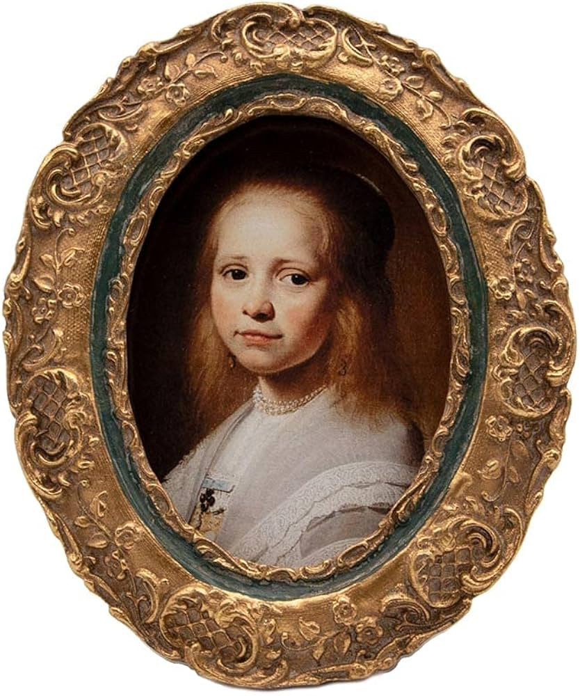 SYLVIA'S SHOP 2.5x3.5 Small Vintage Oval Picture Frame, Mini Antique Ornate Photo Frame, Table To... | Amazon (US)