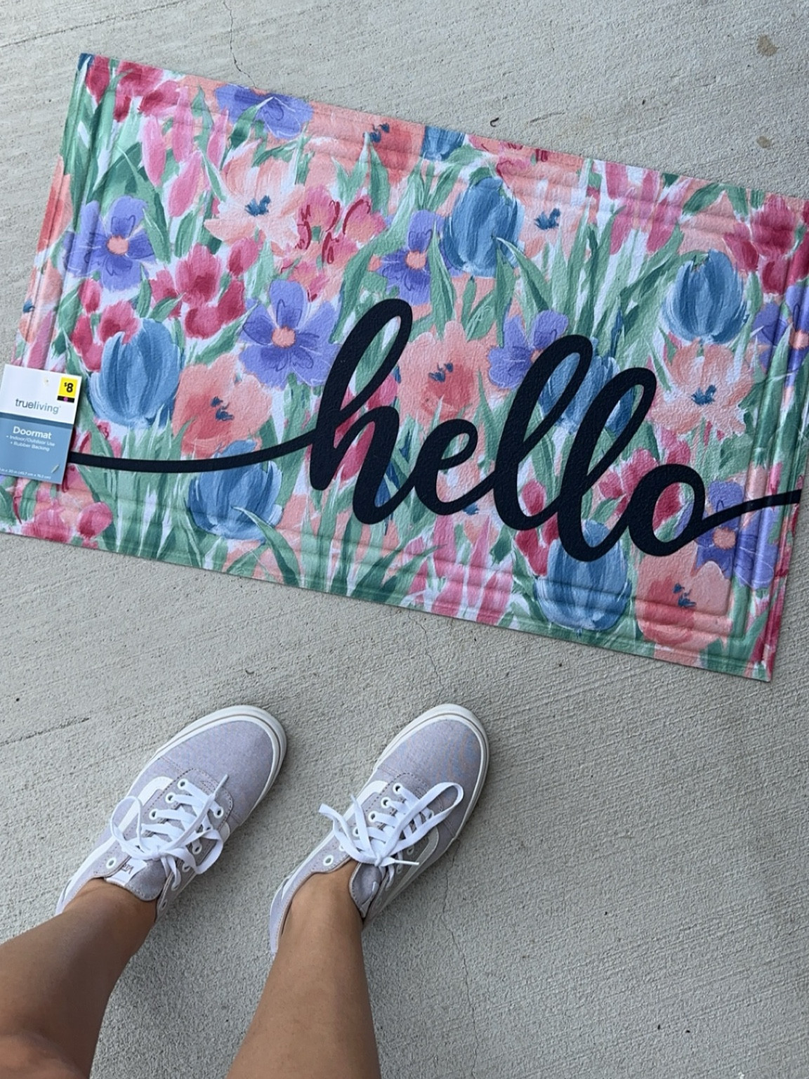 Spring door mat from
Dollar General for $8! If your local DG doesn’t have it, Walmart has a similar one that is just as bright and beautiful! 
My newest pair of vans are also linked, there’s an additional 15% off right now on DSW- check it out! 🥰🥰🥰 

#LTKhome #LTKsalealert #LTKstyletip