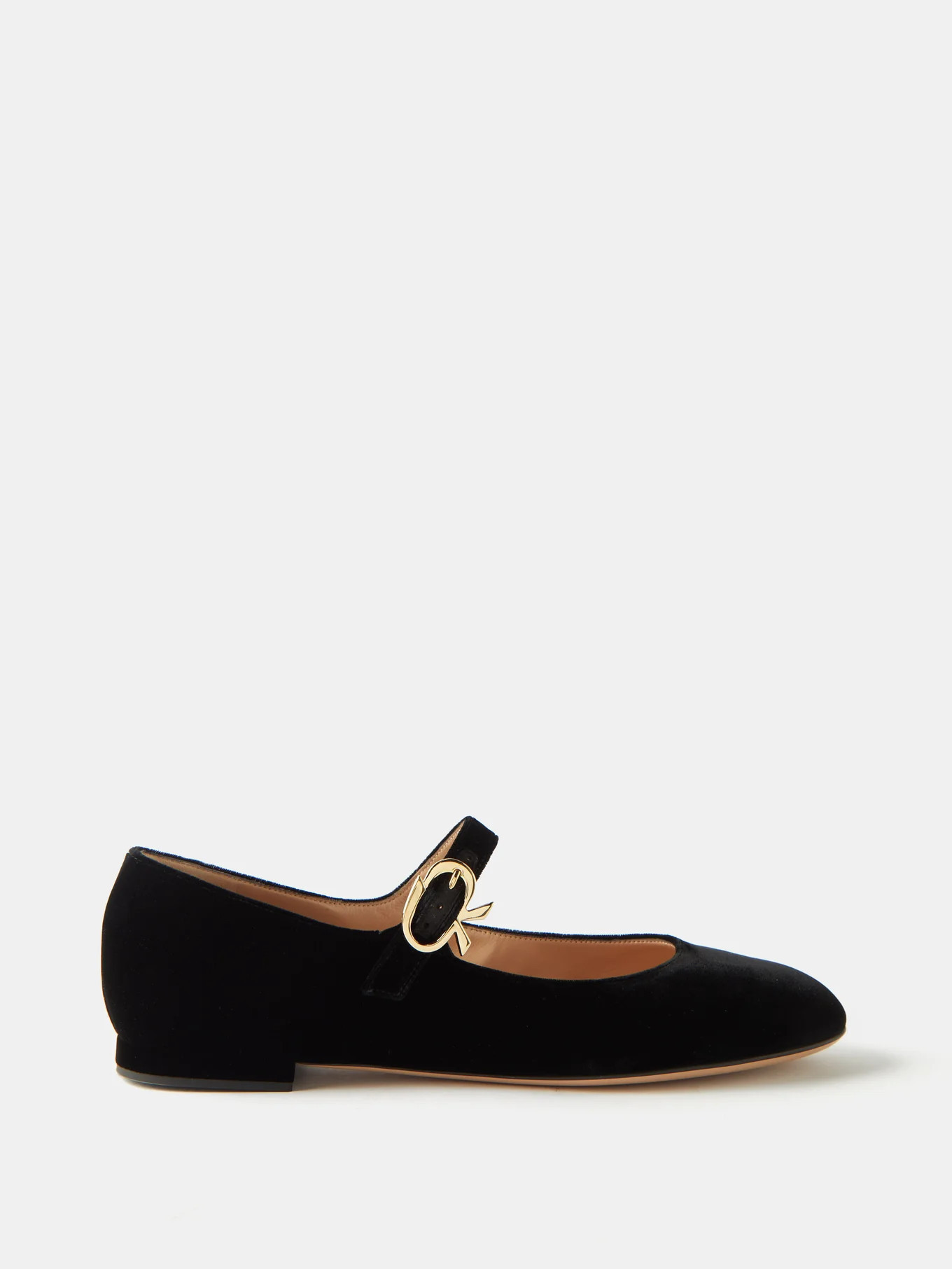 Ribbon velvet Mary Jane flats | Matches (US)