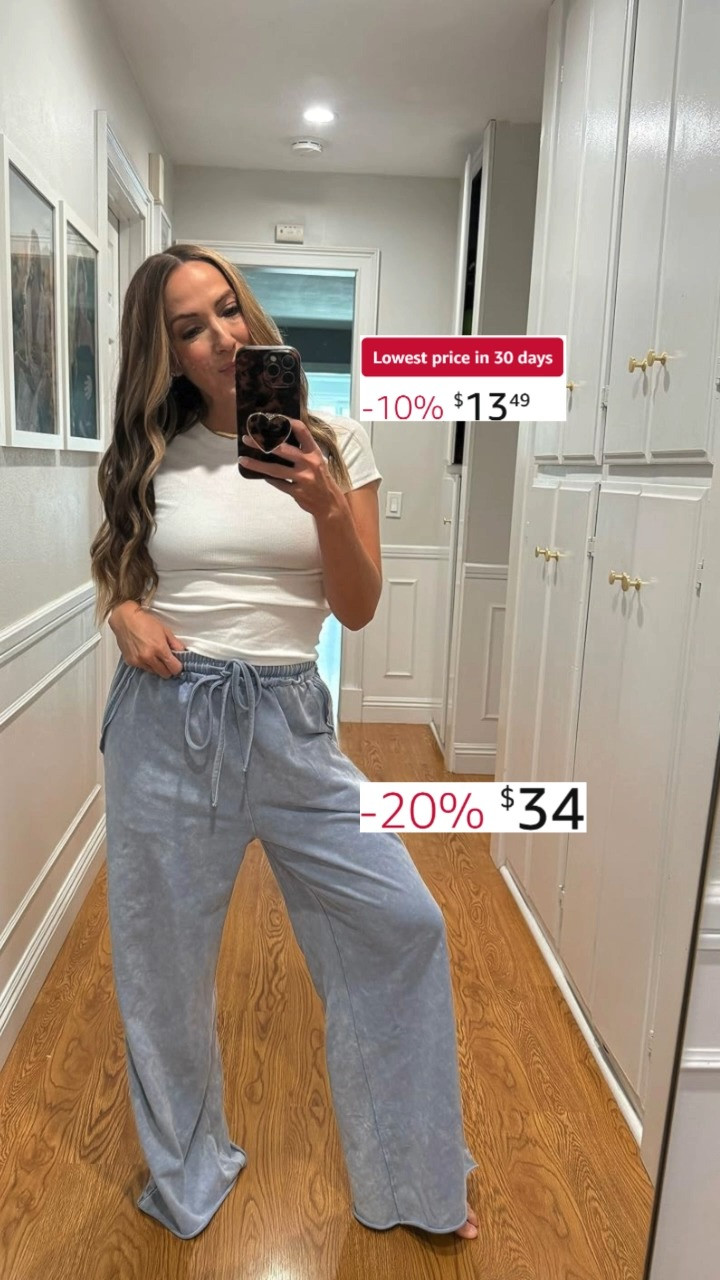 Snag these viral wide-leg lounge pants while they are 20% off. I’ve been living in this set! It’s buttery soft, so flattering, and makes a basic white tee look totally elevated. Whether you’re heading on a spring break flight or just want to upgrade your work-from-home uniform, grab these before the prices go back up at midnight!

#AmazonBigSpringSale #LoungeWear #WideLegPants #AmazonFashion #SpringSale2026 #SaleAlert #OOTD #TravelOutfit #AmazonHaul #EffortlessStyle #WardrobeEssentials #FinalHours 

 #LTKootd #LTKmomlife #LTKSaleAlert