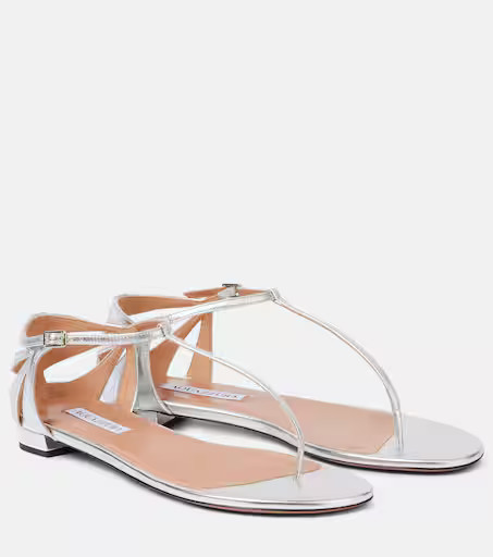 Frida metallic leather sandals | Mytheresa (US/CA)