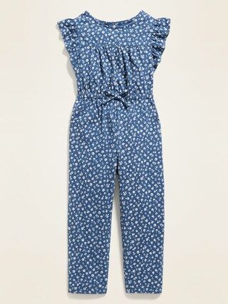 Flutter-Trim Floral Jumpsuit for Toddler Girls | Old Navy (US)