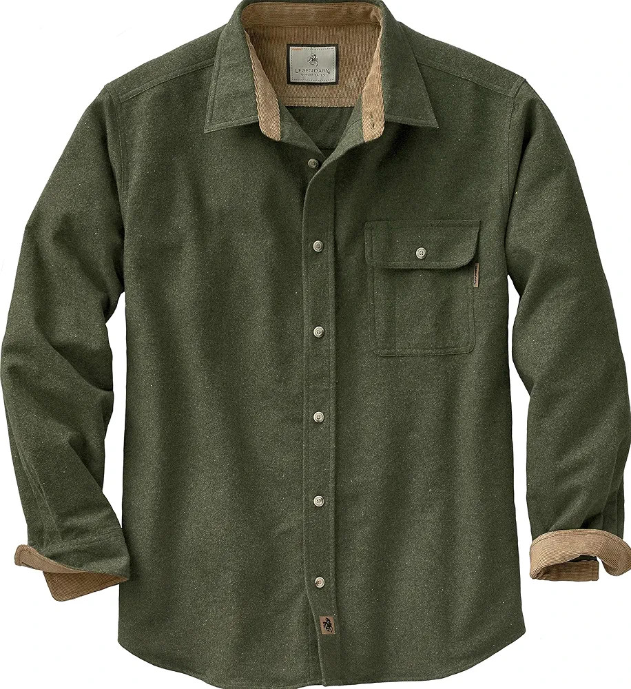 Legendary Whitetails Men's Buck Camp Flannel Plaid Shirt | Amazon (US)