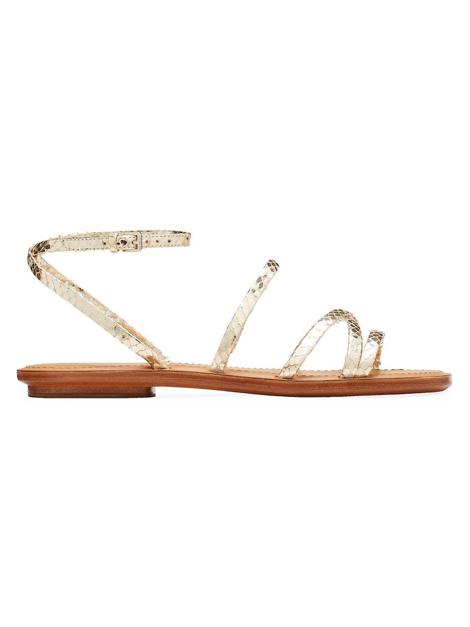 Cove Metallic Leather Strappy Sandals | Saks Fifth Avenue