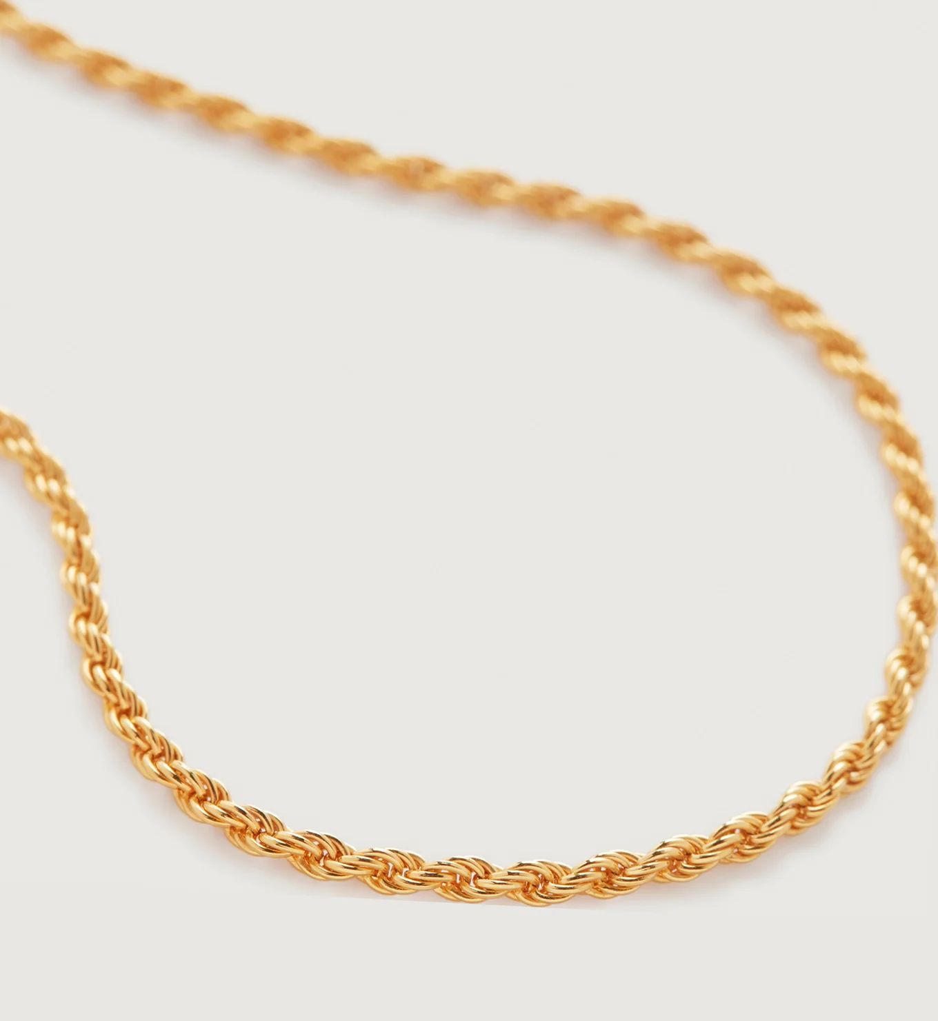Rope Chain Necklace 41-46cm/16-18' | Monica Vinader (Global)