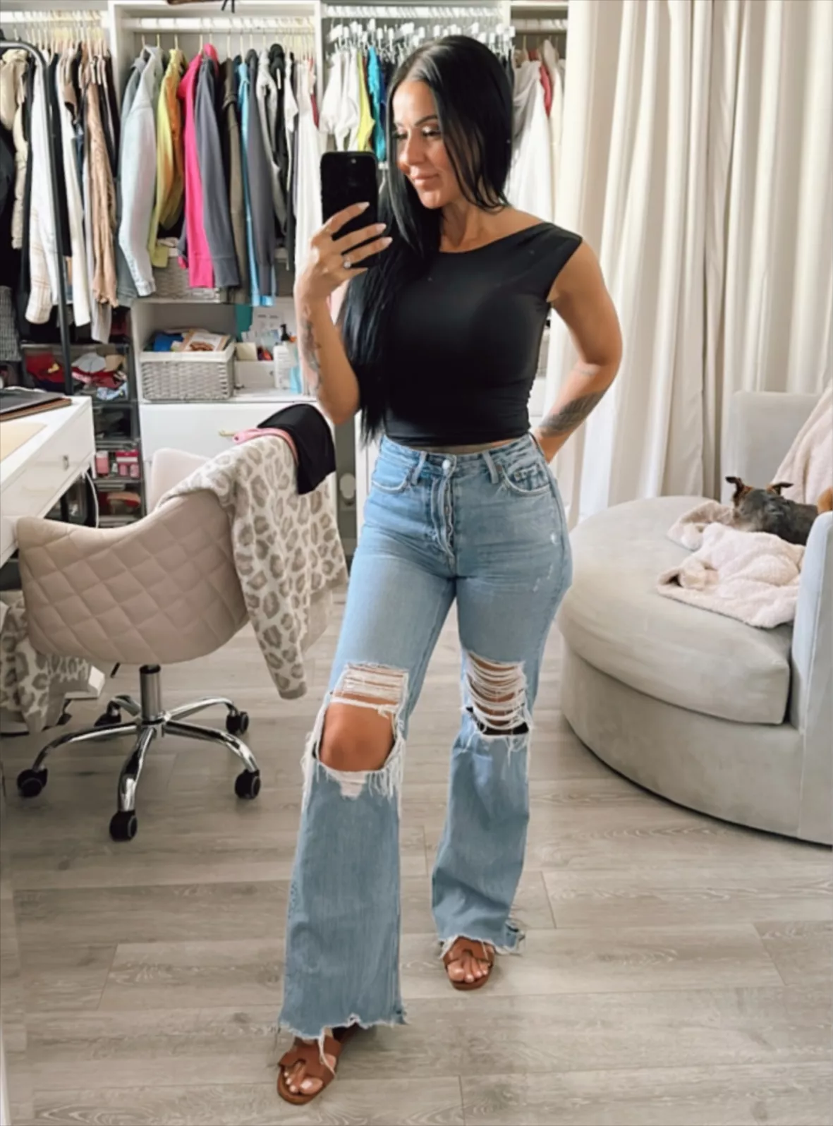 Backless top  Backless top, Fashion, Mom jeans