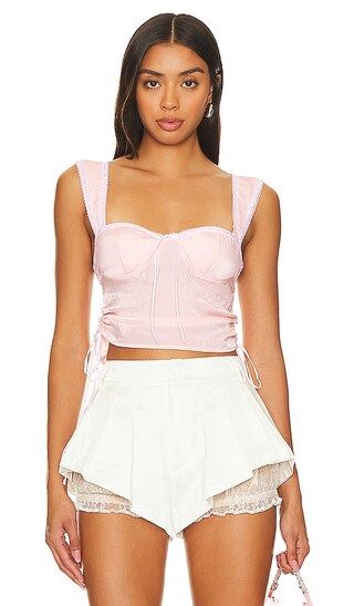 The Alana Top in Baby Pink | Revolve Clothing (Global)