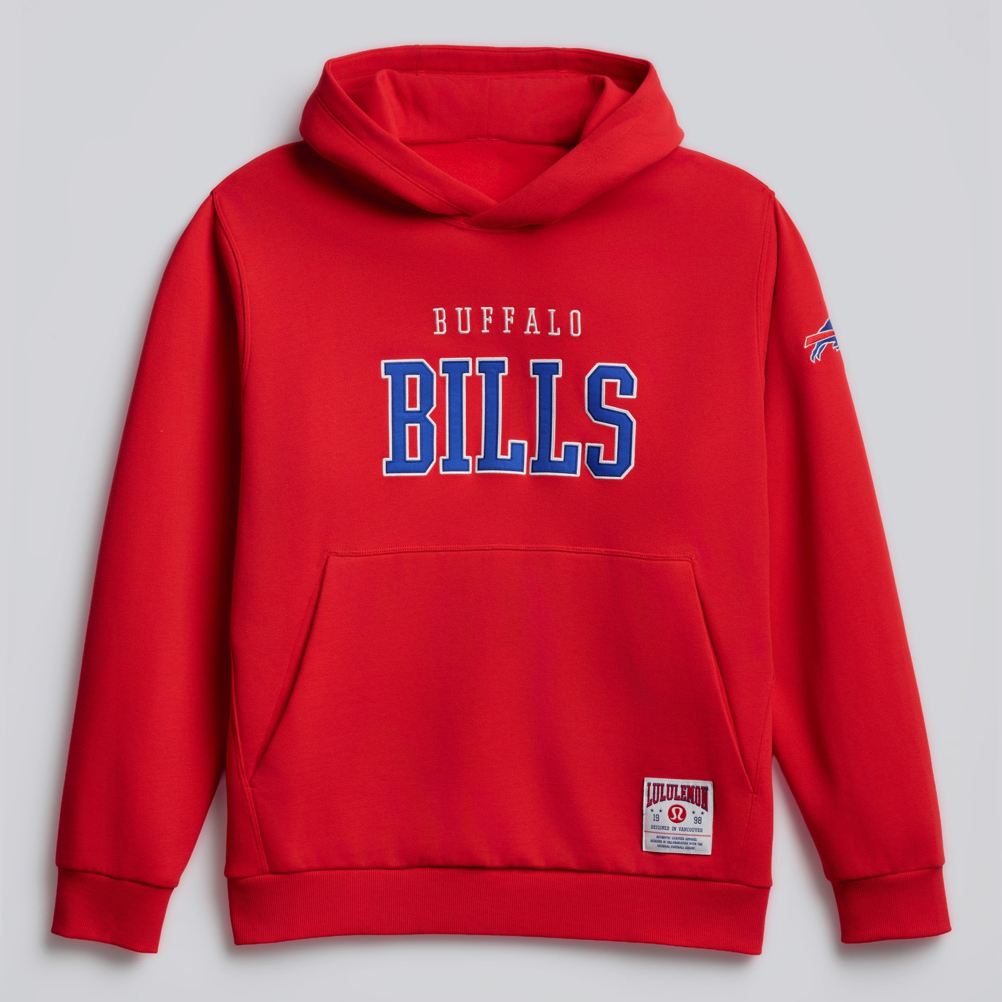 Men's lululemon True Red Buffalo Bills Steady State Pullover Hoodie | Fanatics