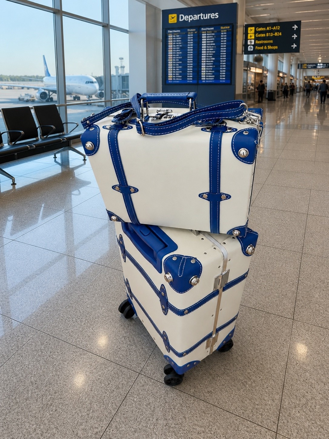 I said what I said. My luggage will always be cuter than me at 6am. This vintage trunk style set is giving old money European vacation and I am NOT ok. Linked on LTK!

#LTKTravel