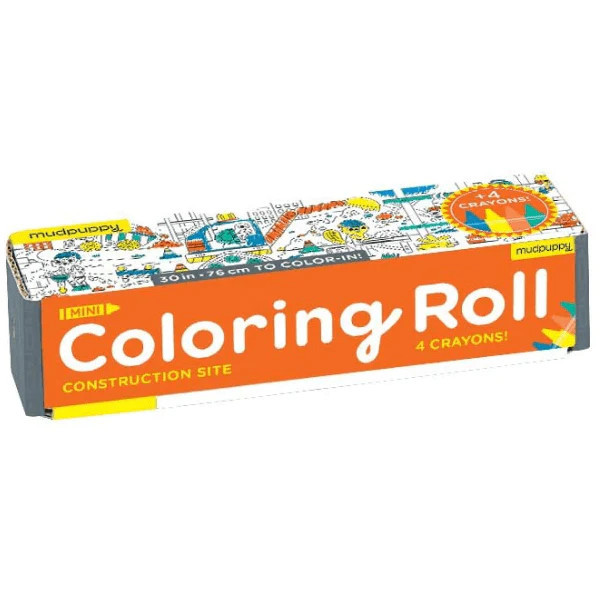 mini coloring roll - construction site | Ellifox