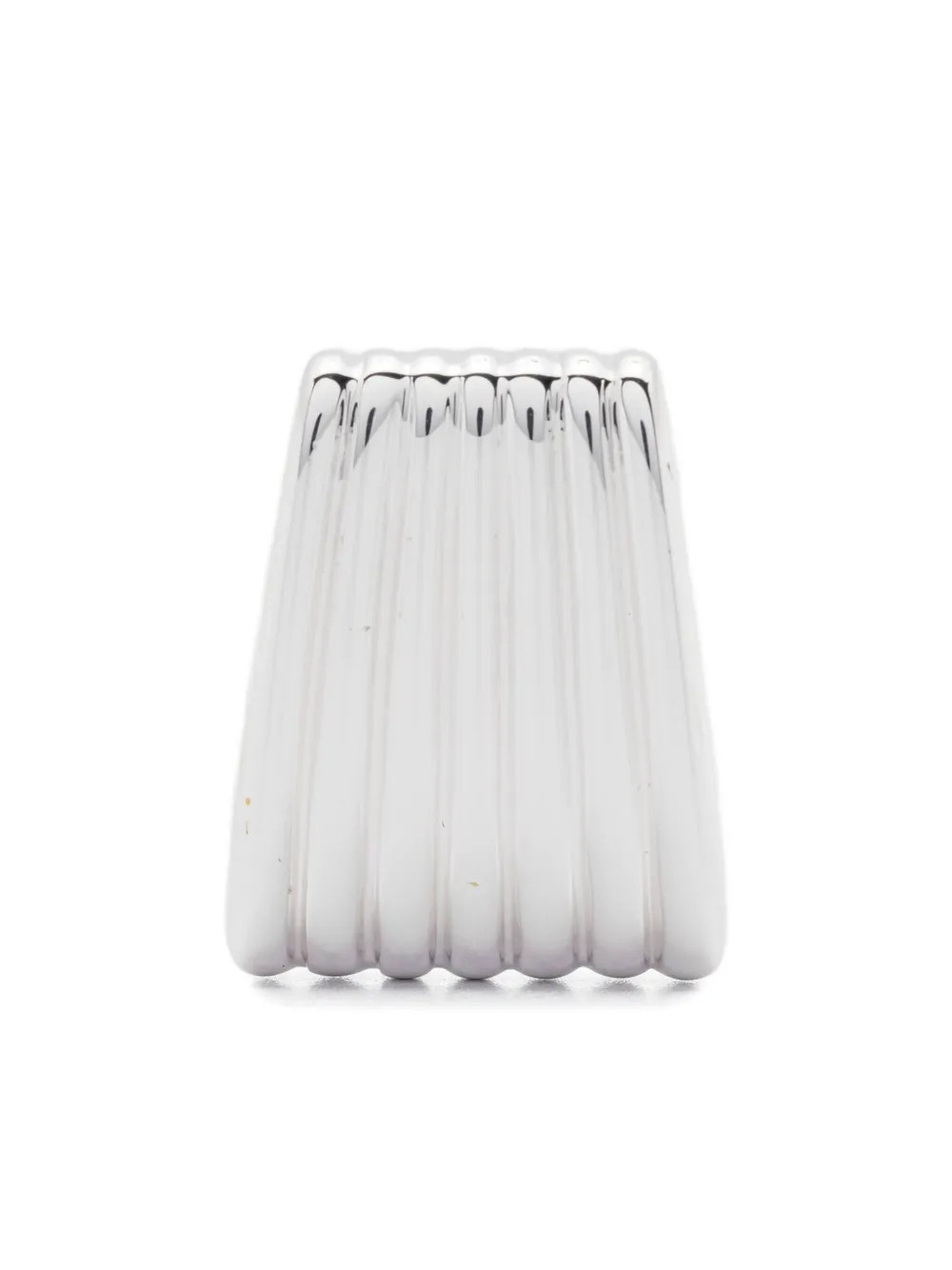 Heaven Mayhem ribbed earrings - Silver | Farfetch Global