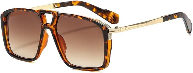 UV400 Square Sunglasses for Men & Women - Retro Vintage Shades | Amazon (US)