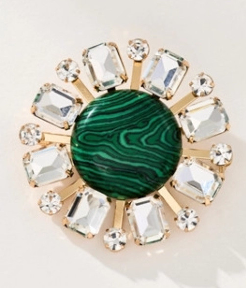 Brooch - I love the deep green with the crystal stones, such pretty contrasting of colors.  


@Anthropologie #brooch #jewelry #giftidea #giftforher

#LTKOver40 #LTKU