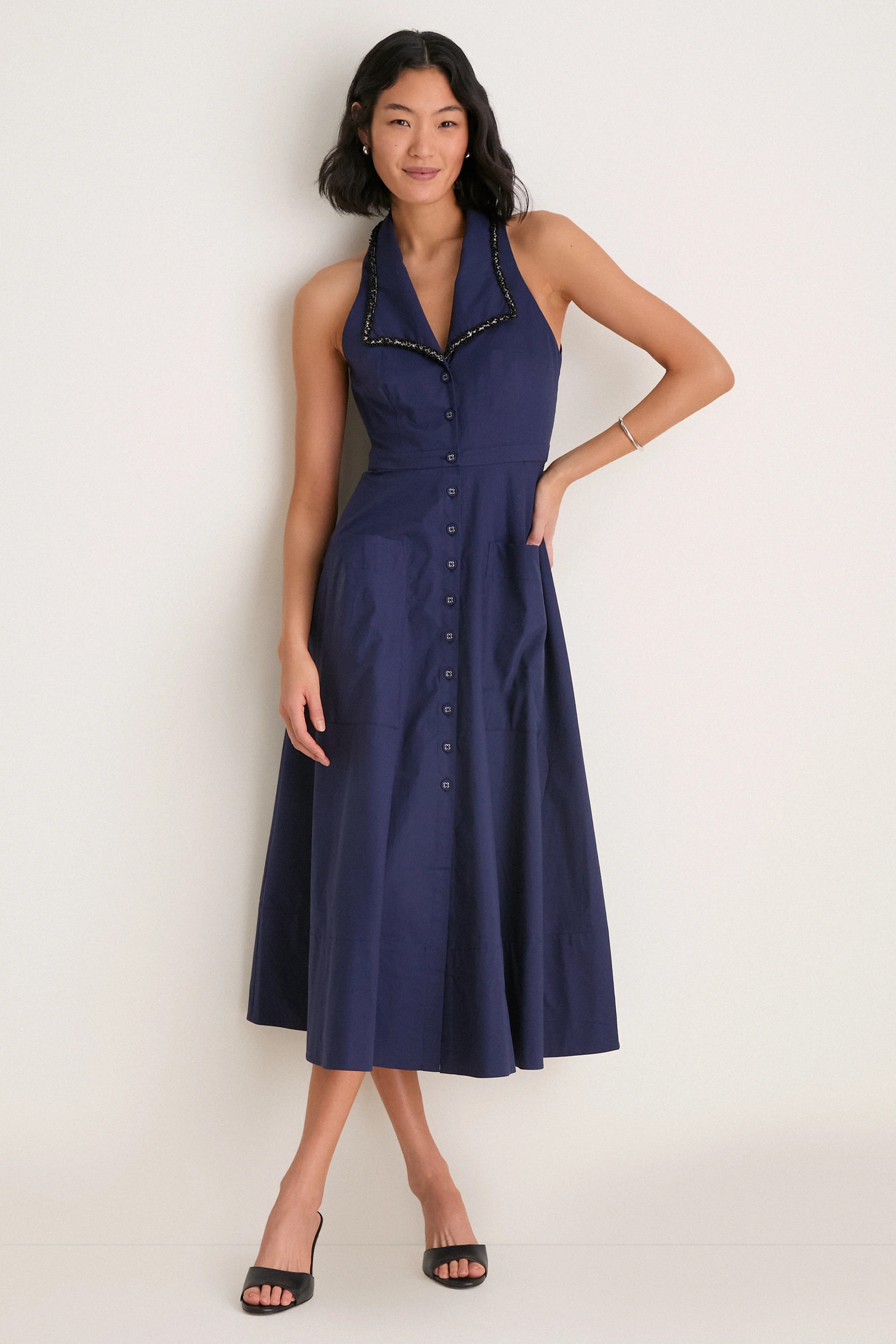 True Navy Jessica Midi Dress | Tuckernuck (US)