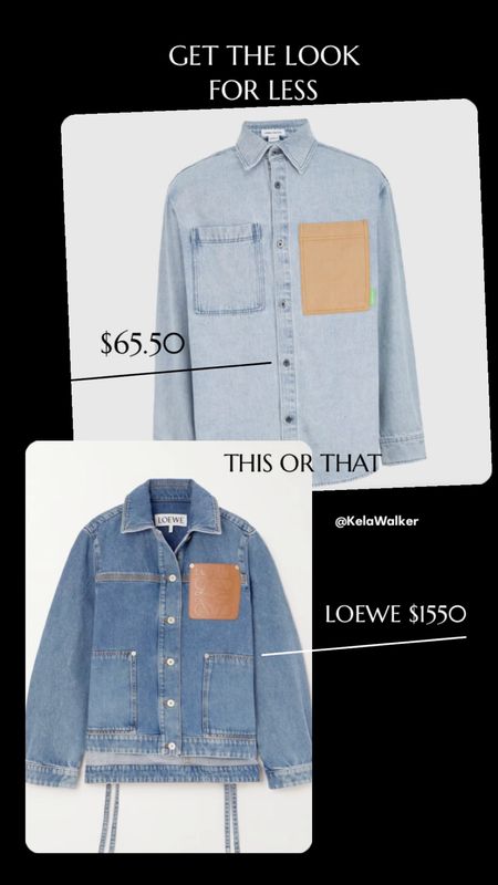 This or that? If you love the Loewe shirt, but don’t like the price  try this comparable design that has the same patch/ pocket play for significantly less.

#LTKfindsunder100 #LTKstyletip #LTKsalealert