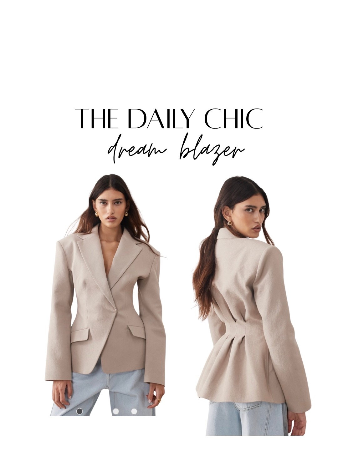 This blazer is the perfect combination of classic and modern. Classic colour and looks simple from the front. But then the back 😍

Beige blazer, taupe blazer

#LTKSeasonal #LTKWorkwear #LTKootd