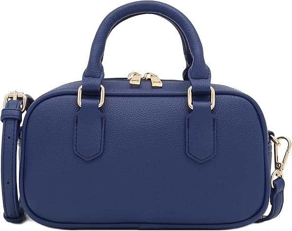 FashionPuzzle Mini PU Leather Satchel Purse Top Handle Crossbody Bag | Amazon (US)