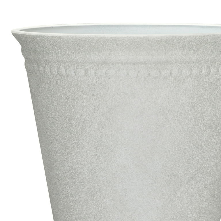 My Texas House Asti Tall White Planter - 16.1'' D x 20.1'' H, 100% Recycled Resin | Walmart (US)