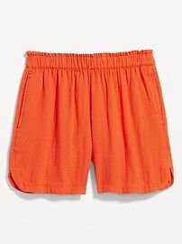 High-Waisted Crinkle Gauze Shorts -- 5-inch inseam | Old Navy (US)