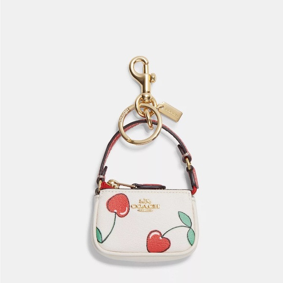 Coach Mini Nolita Bag Charm With Heart Cherry Print | Poshmark