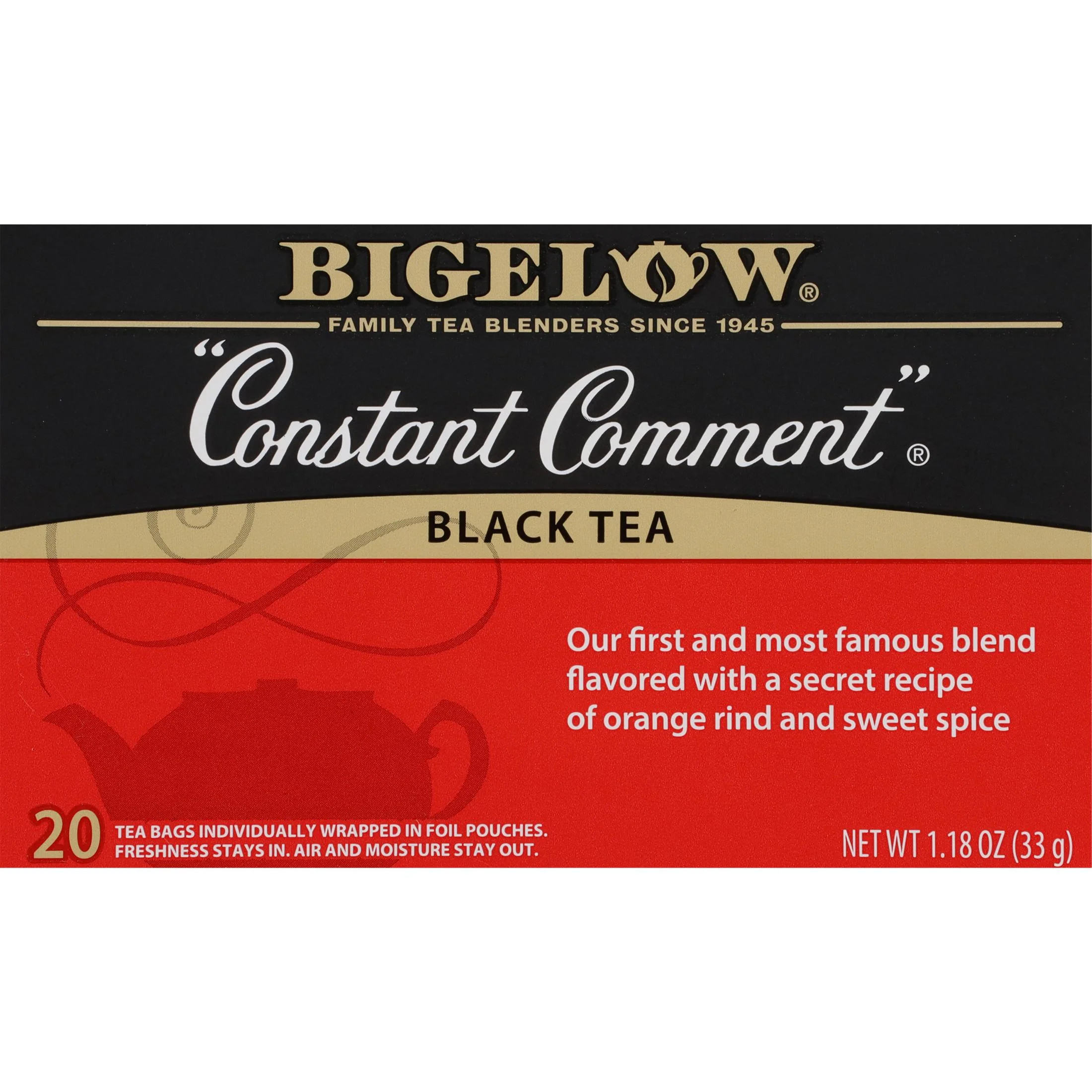 Bigelow Constant Comment, Black Tea Bags, 20 Count | Walmart (US)