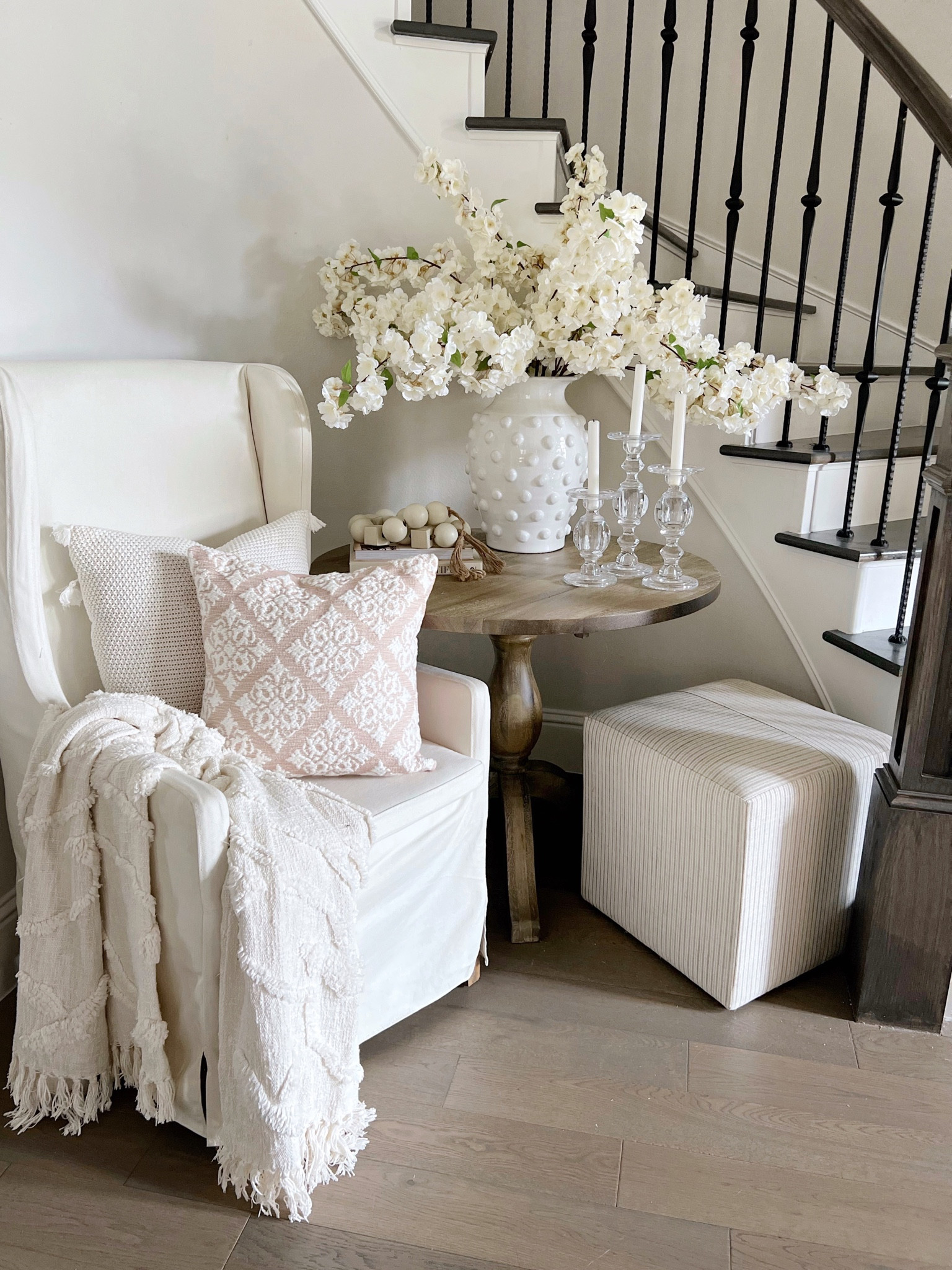 New spring pillows from Walmart! 
My Texas House at Walmart
Spring entryway 