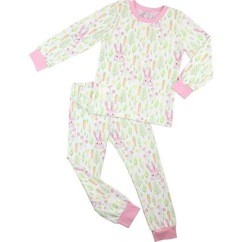 Pink Knit Bunny And Carrot Pajamas - Shipping Early April | Cecil and Lou