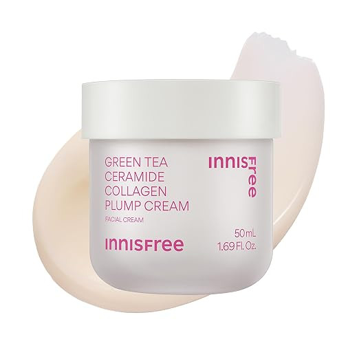 innisfree Green Tea Ceramide Plump Cream | Korean Anti-Aging Face Moisturizer with Niacinamide fo... | Amazon (US)