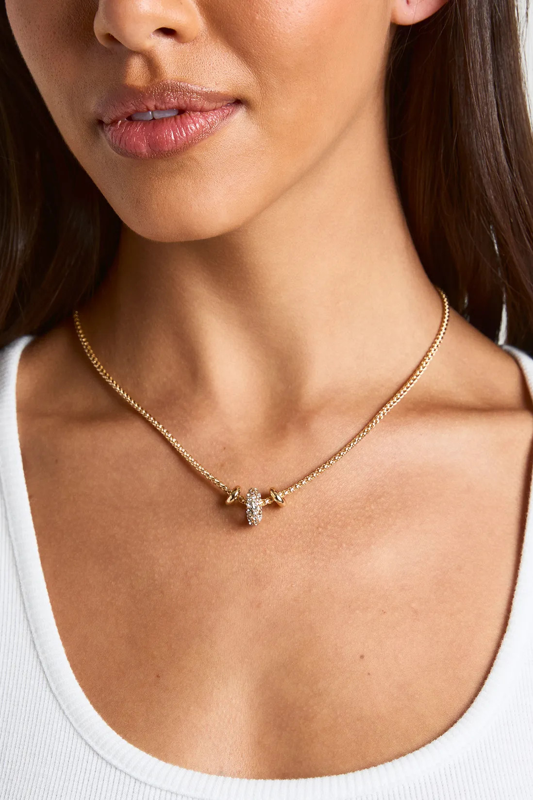 Gold Charm Detail Necklace | Boohoo.com (UK & IE)