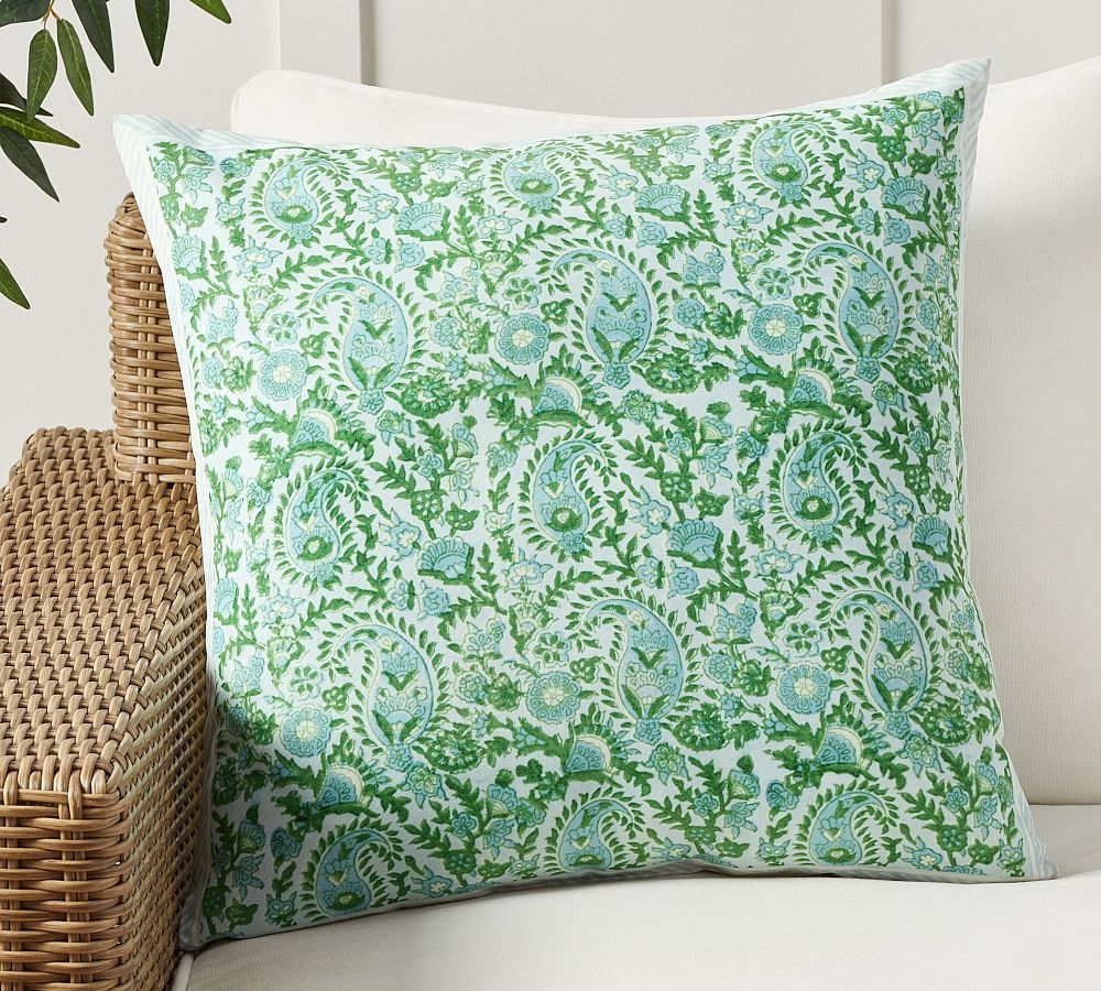 Jolora Reversible Floral Printed Outdoor Pillow | Pottery Barn (US)