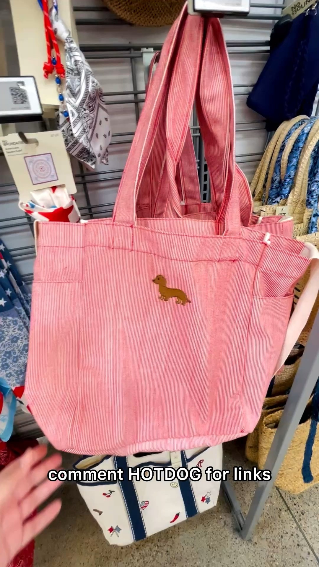 Red tote bag for summer! Wienie dog bag, dachshund bag, cute tote bag, dog bag charm, pet lover finds, gifts for dog lovers

#LTKSeasonal #LTKfoodie #LTKSaleAlert