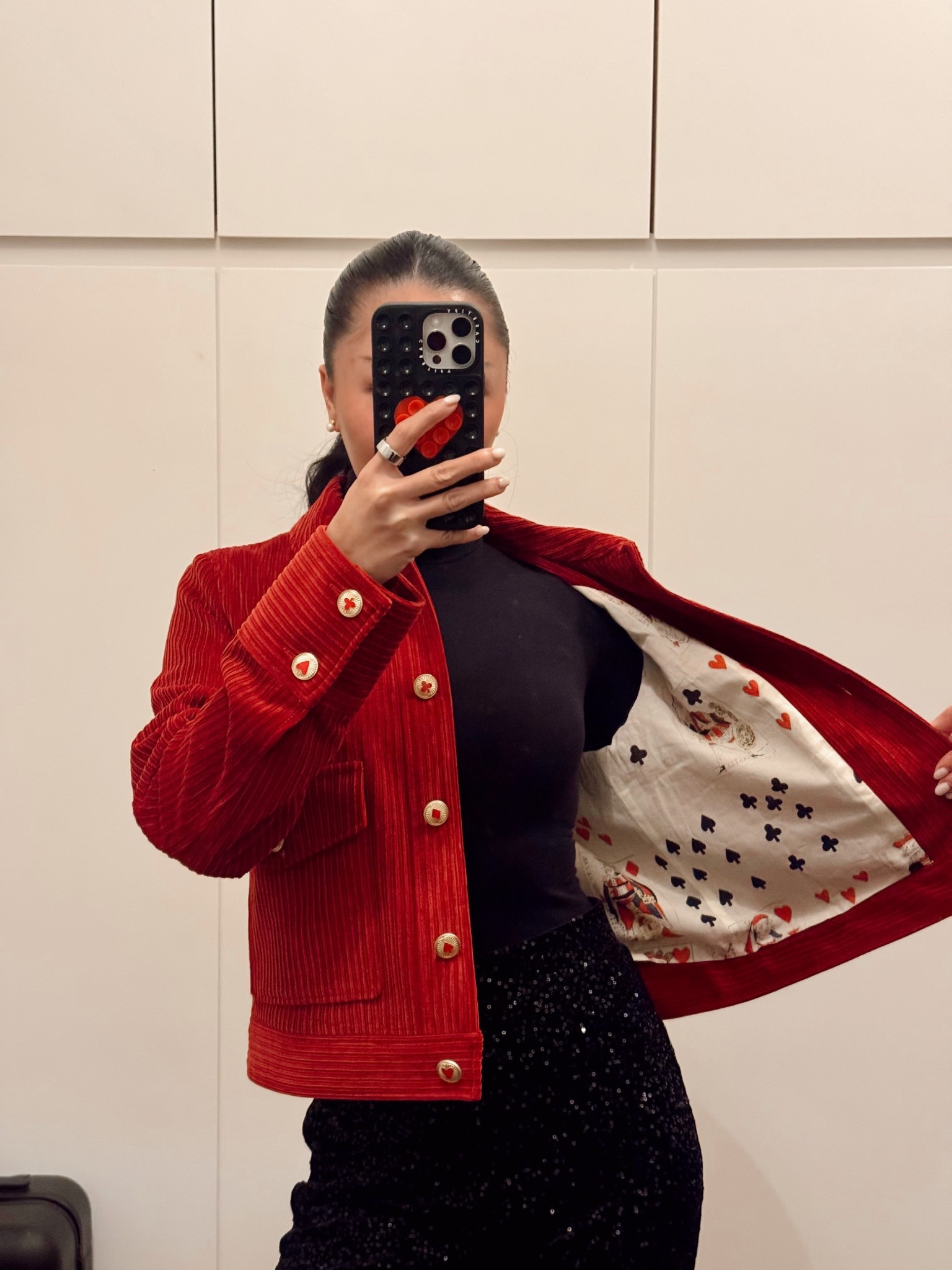 This jacket lining>>>♠️♥️♣️♦️

#LTKootd #LTKHoliday #LTKSeasonal