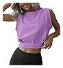 JINKESI Women Workout Crop Tank Tops Sleeveless Athletic Yoga Tops Running Gym Crop Workout Tank ... | Amazon (US)