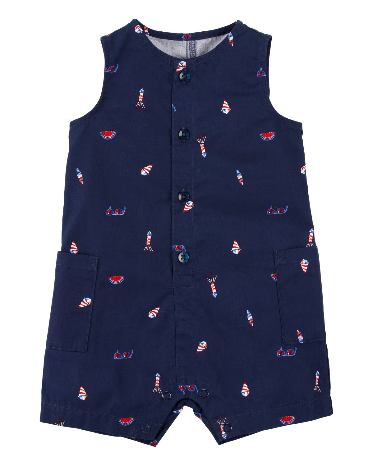 Baby 4th Of July Button-Down Romper - Carter's | Carter's | Carter's Inc